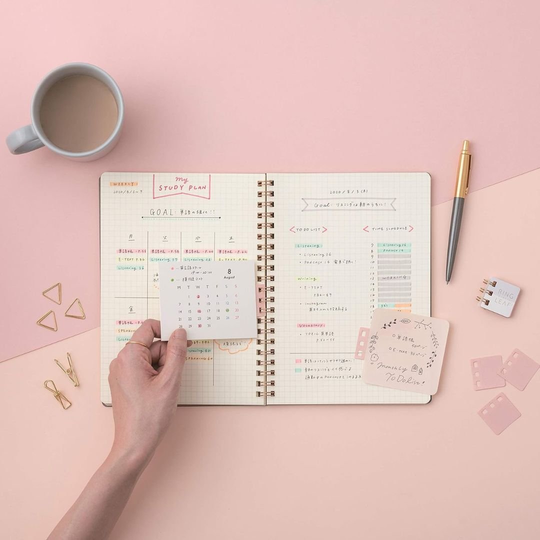 Ring Leaf Sticky Notes Kanmido - Blue - Kanmido