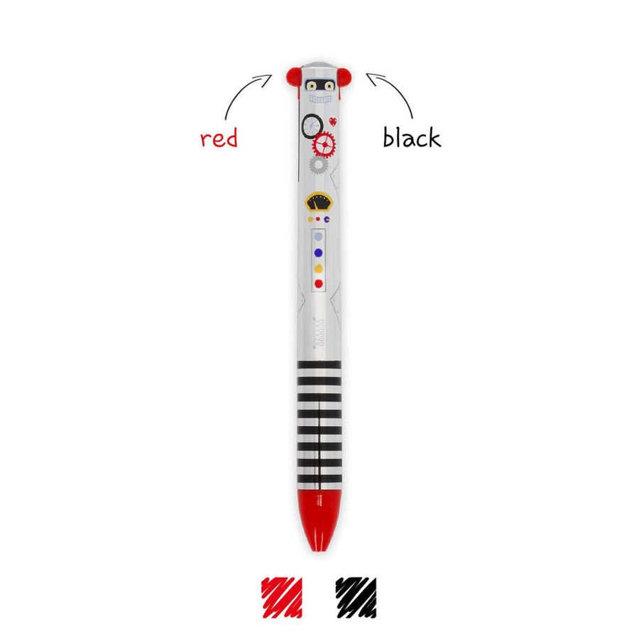 Robot Click & Clack Two Colour Ballpoint Pen - Legami - Under the Rowan Trees