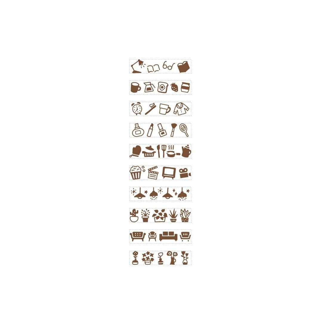 Rotating Mini Stamp Home (10 designs) - Shachihata