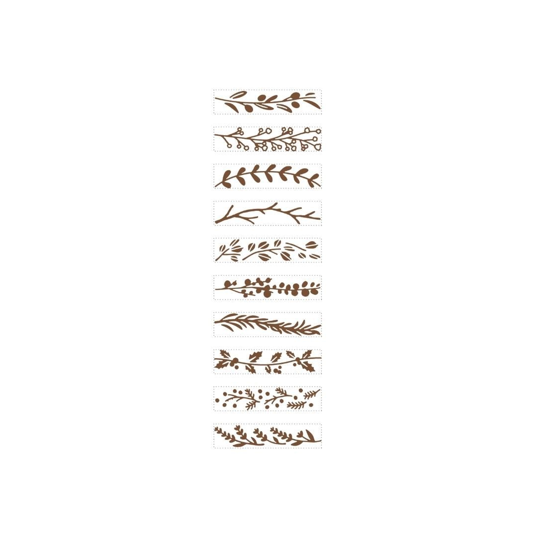 Rotating Mini Stamp Leaf (10 designs) - Shachihata