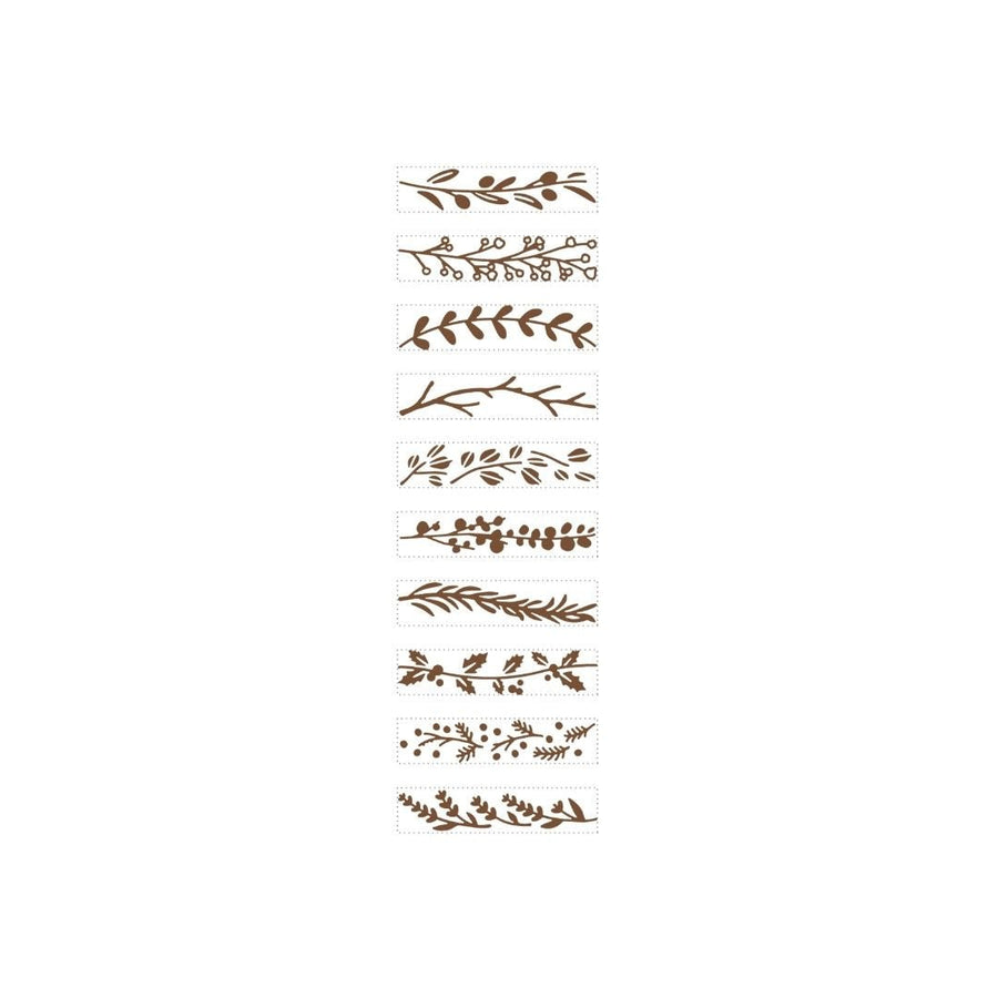 Rotating Mini Stamp Leaf (10 designs) - Shachihata