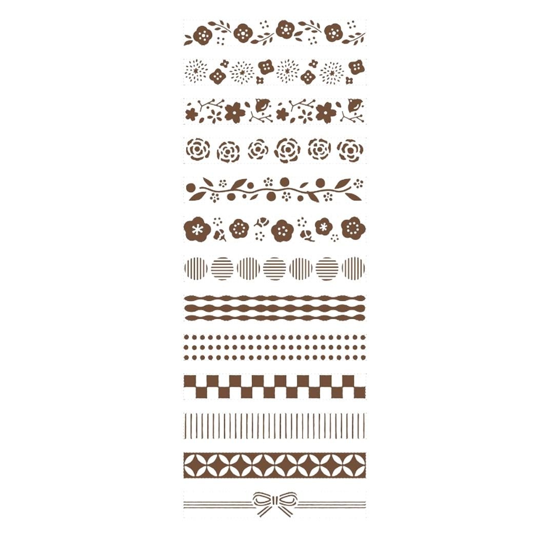 Rotating Stamp Japanese Patterns (13 designs) - Shachihata