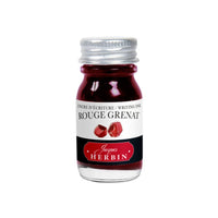 Rouge Grenat Herbin Fountain Pen Ink Bottle 10ml - Herbin - Under the Rowan Trees