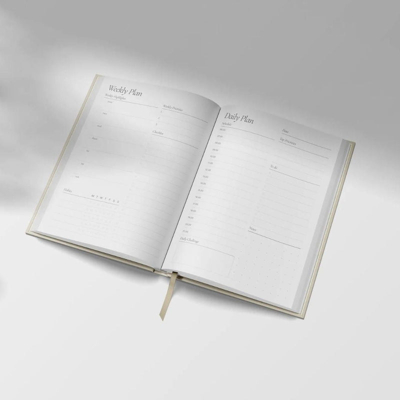 Undated Daily Planner - Yop & Tom-Notebooks-Yop & Tom-Sand