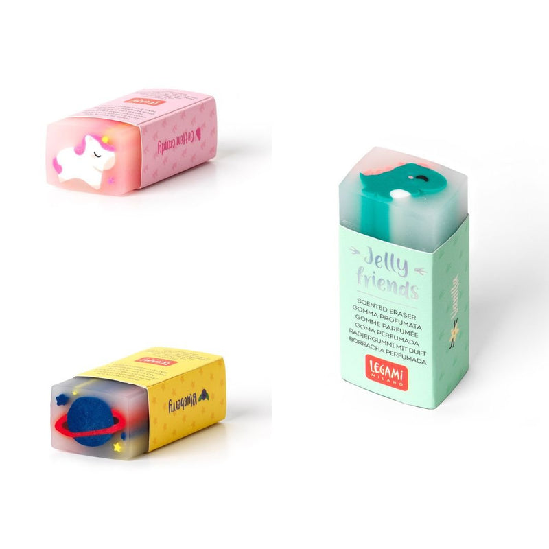 Scented Eraser - Jelly Friends-Erasers-Legami-Unicorn