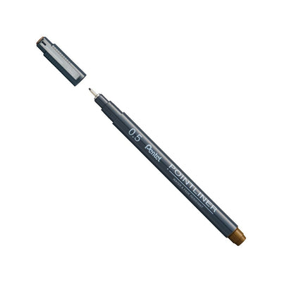 Sepia 0.5 Pentel Pointliner S20P-Pens-Pentel-