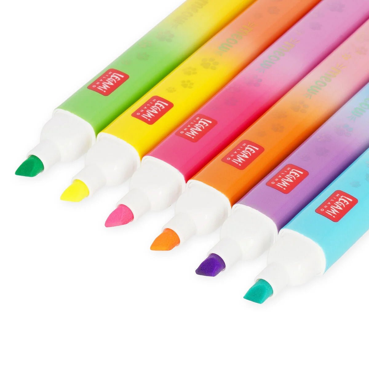 Set of 6 Dual Tip Highlighters Kitty - Legami - Legami