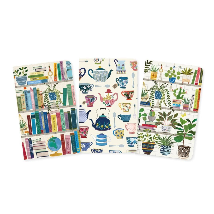 Set of Three Mini Notebooks - Georgia Breeze - Flame Tree - Flame Tree