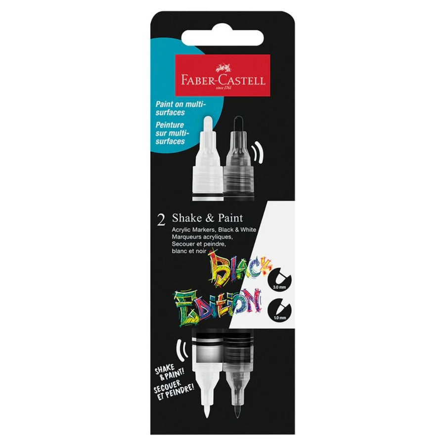 Shake & Paint Acrylic Markers Black and White - 
