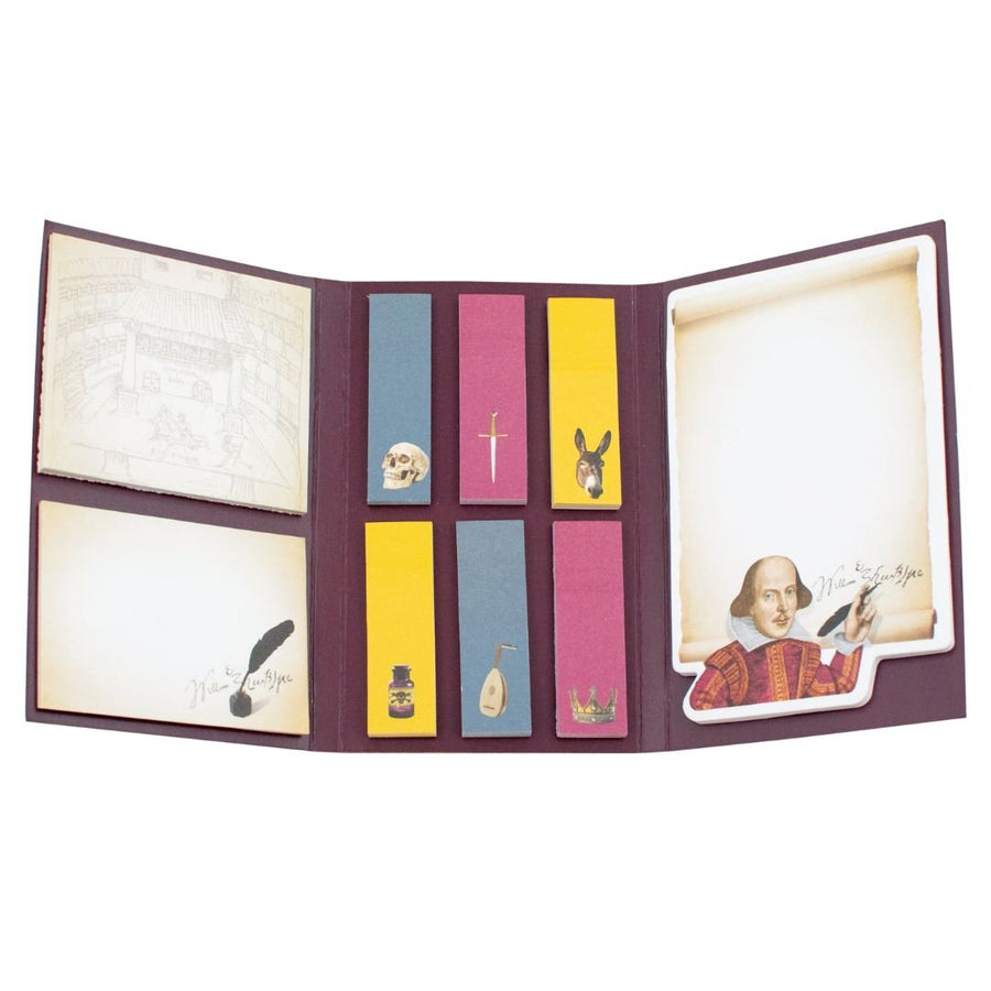 Shakespeare Sticky Notes Tri-Fold - The Unemployed Philosophers Guild