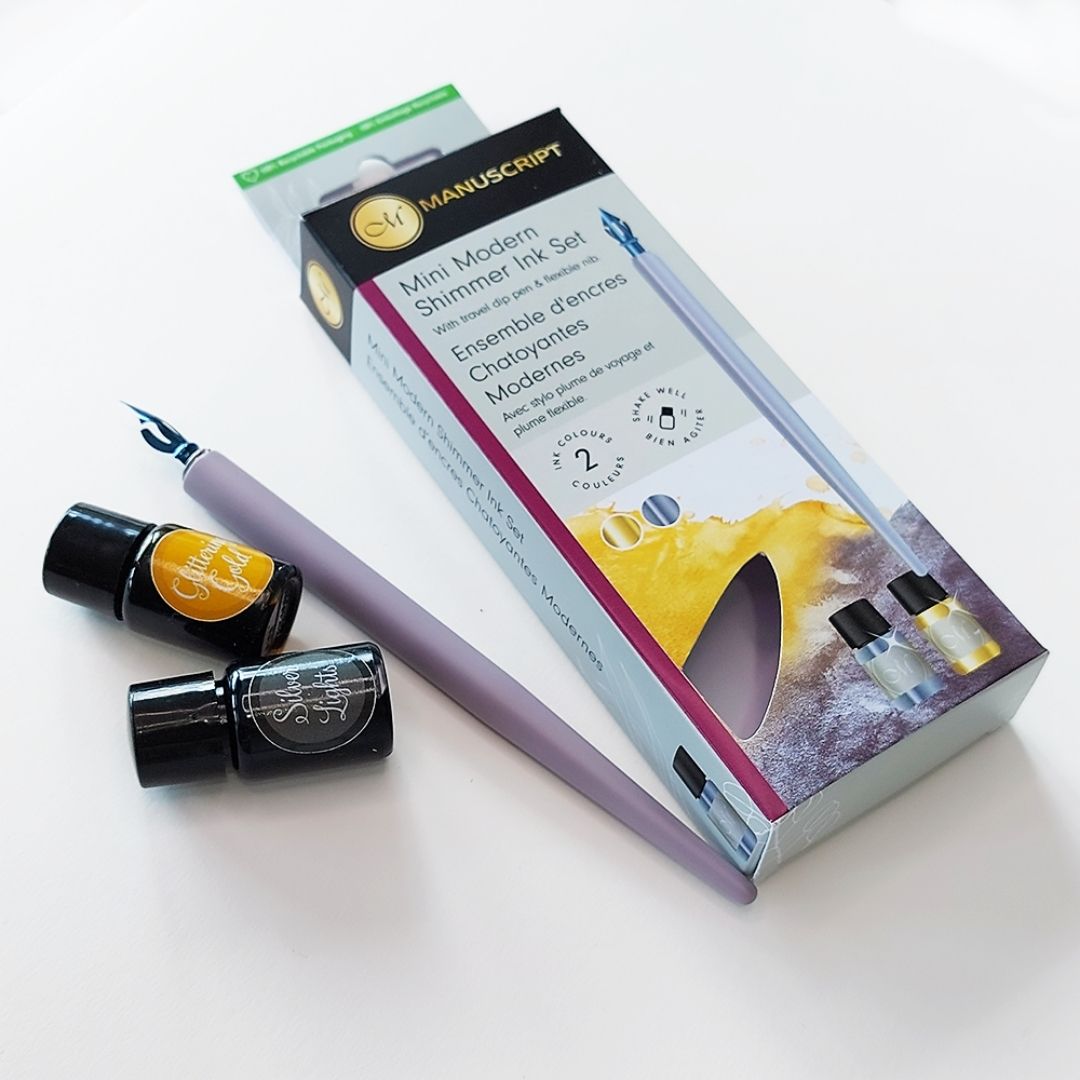 Shimmer Ink Calligraphy Set - Manuscript Pen Co - Manuscript