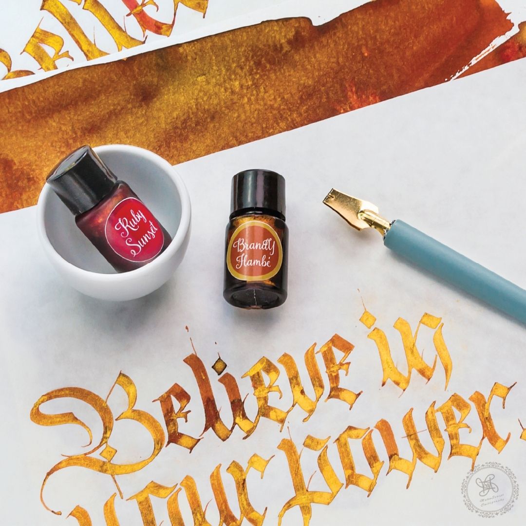 Shimmer Ink Poster Calligraphy Set - Manuscript Pen Co