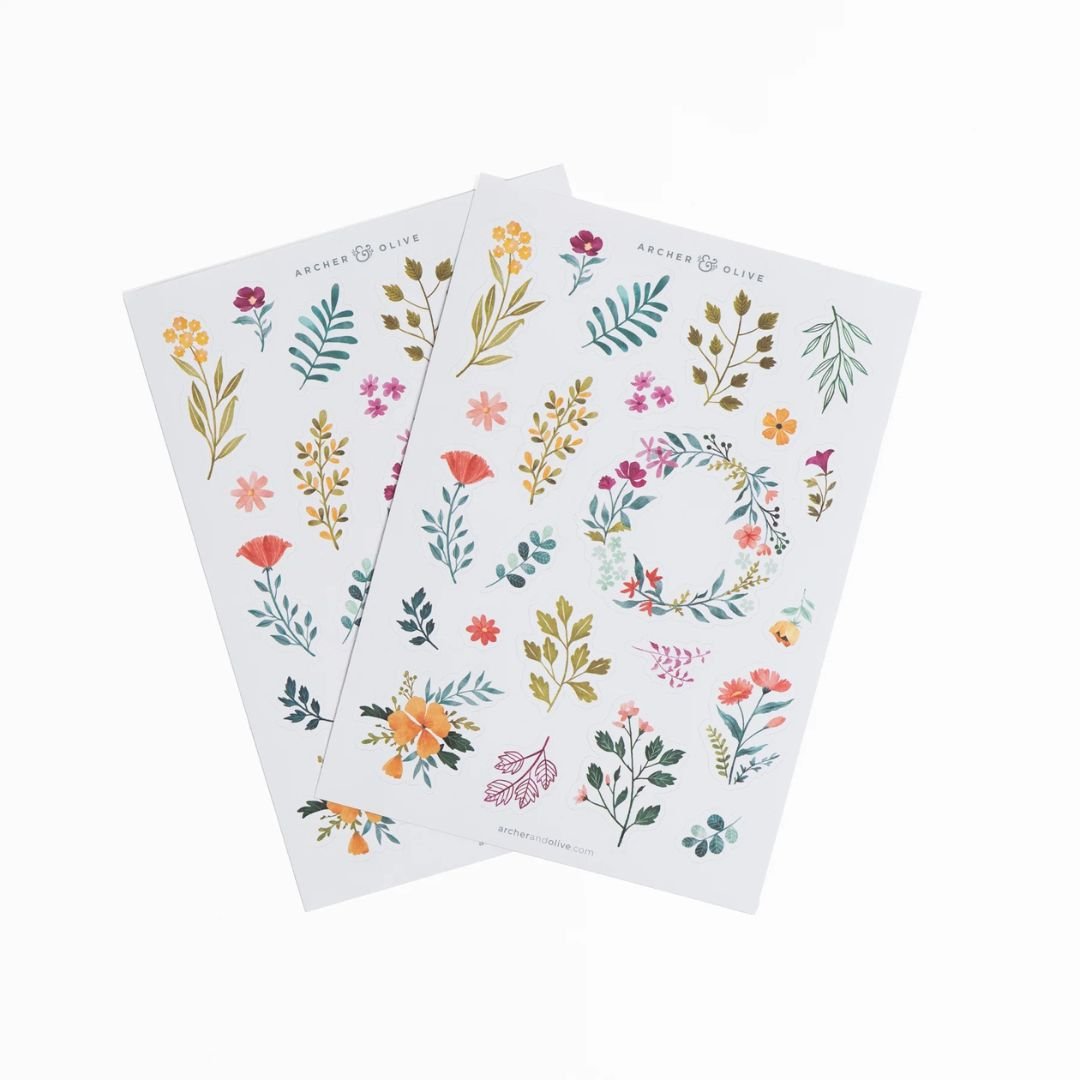 Signature Floral Sticker Set - Archer & Olive - Archer & Olive - Under the Rowan Trees