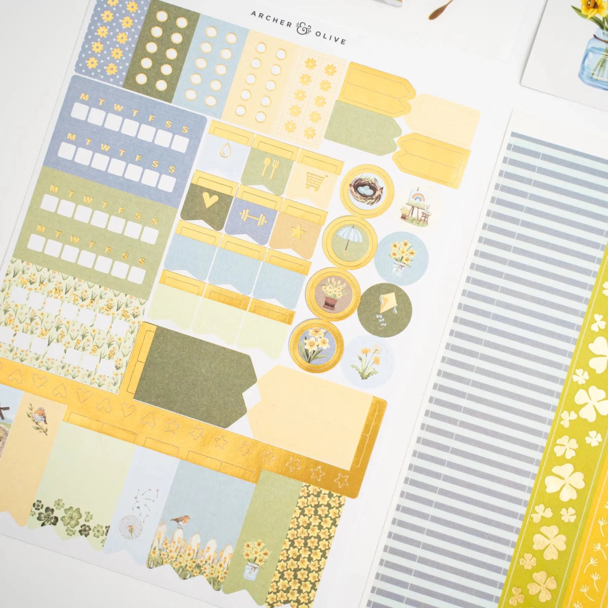 Signs of Spring Monthly Planner Kit Archer & Olive - Archer & Olive