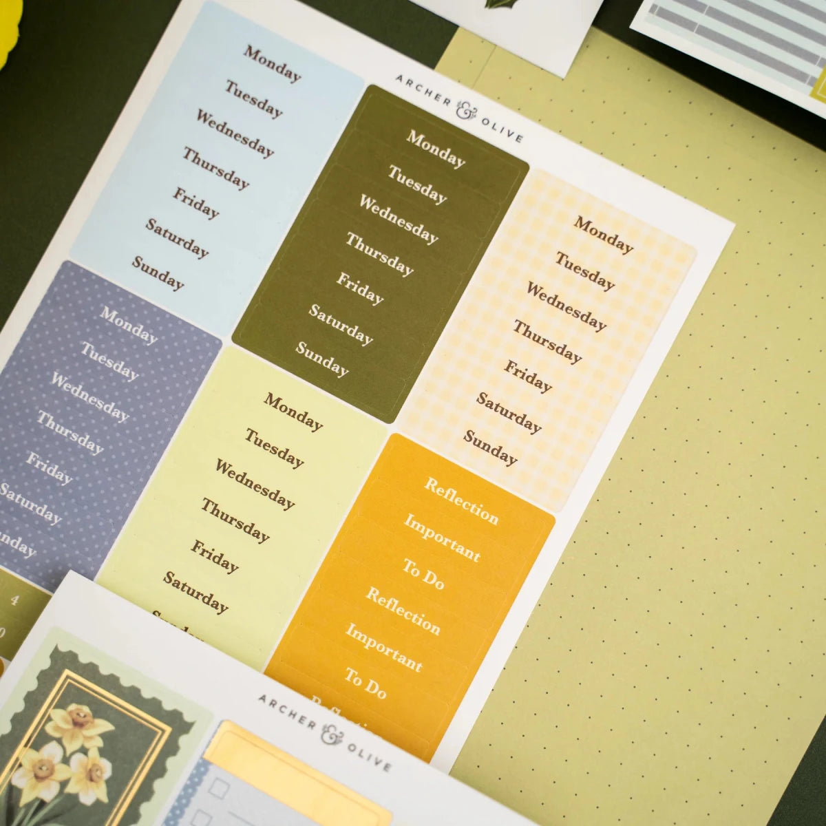 Signs of Spring Monthly Planner Kit Archer & Olive - Archer & Olive