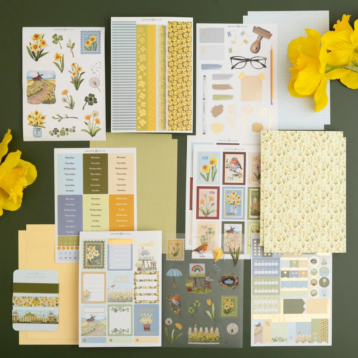 Signs of Spring Monthly Planner Kit Archer & Olive - Archer & Olive