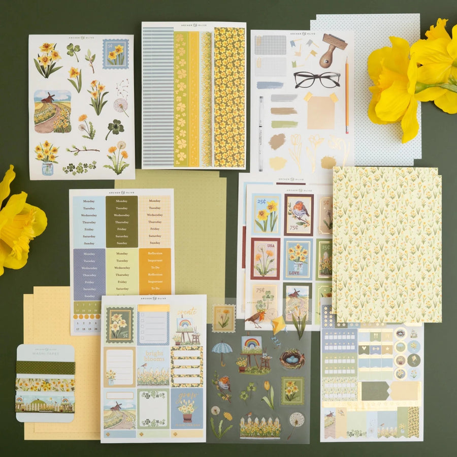 Signs of Spring Monthly Planner Kit Archer & Olive - Archer & Olive