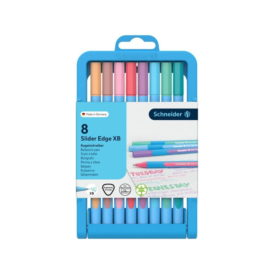 Slider Edge XB Pastel Ballpoint Pens Set of 8 - Schneider