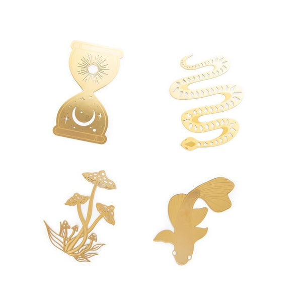 Metal Bookmarks-Bookmarks-Designworks Collective-Leaf