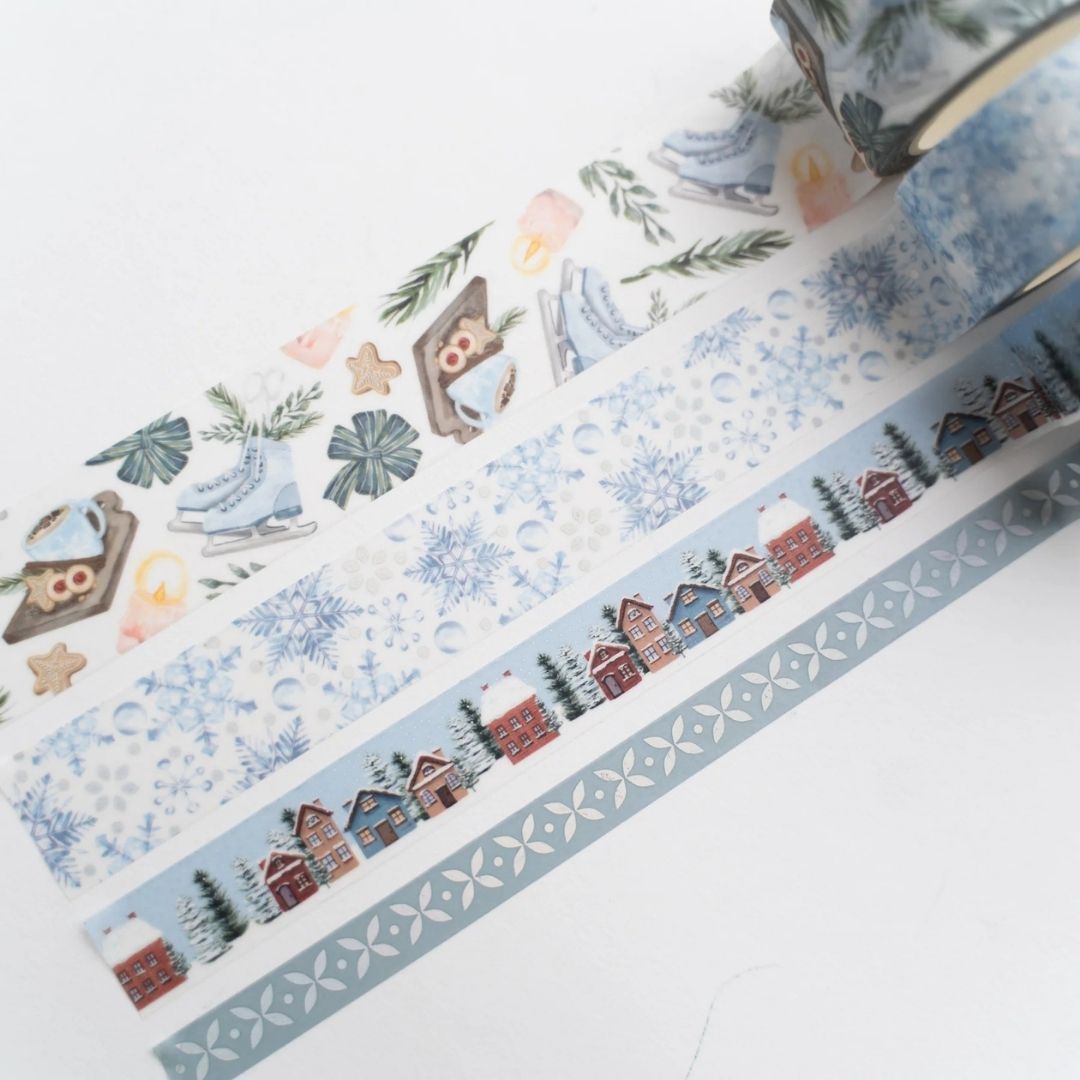 Snowflake Storybook Washi Tape Set - Archer & Olive - Archer & Olive - Under the Rowan Trees