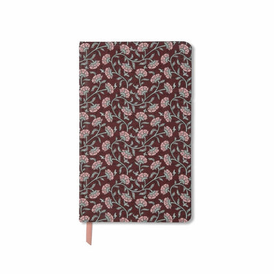 Soft Touch Journal Burgundy Floral-Notebooks-Designworks Collective-