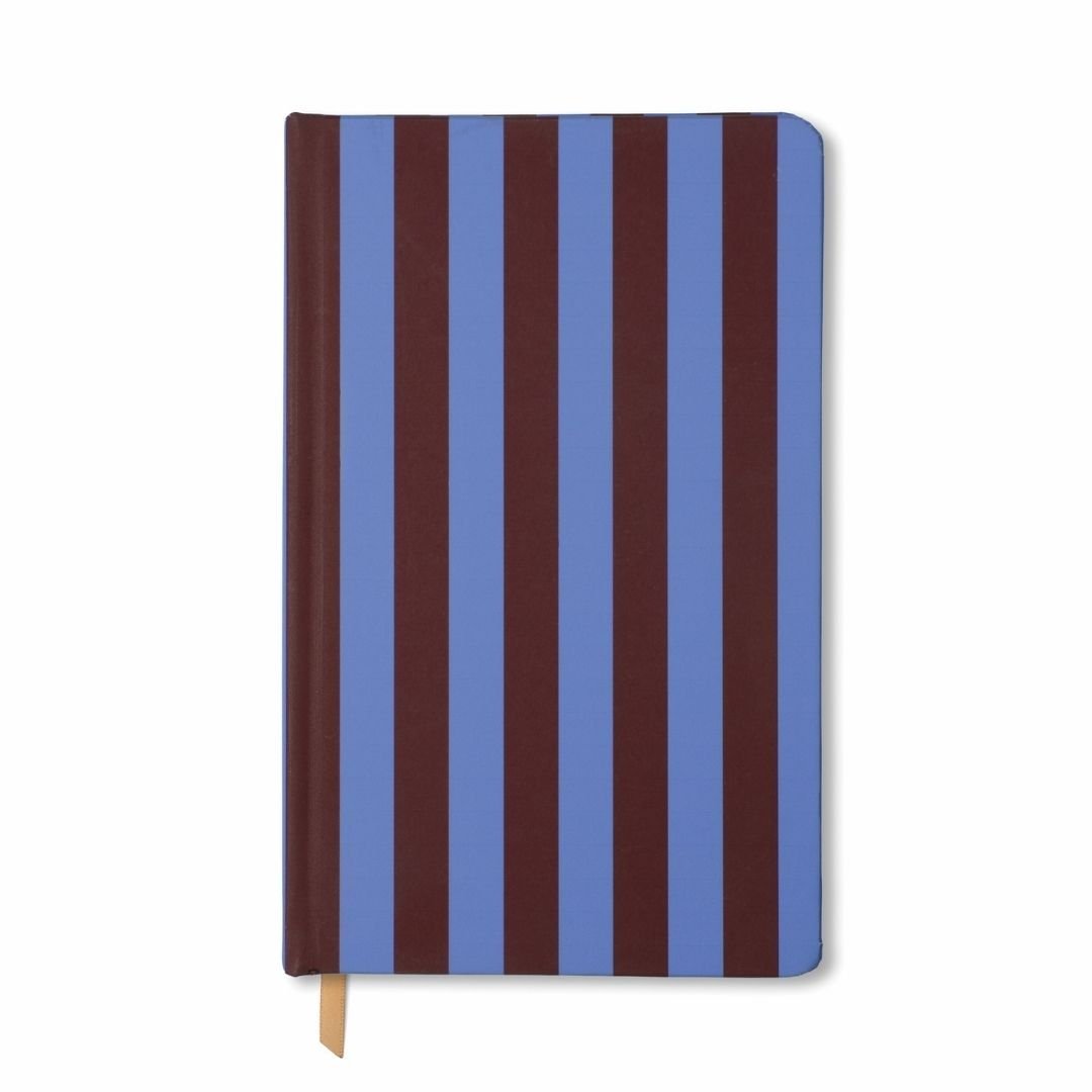 Soft Touch Lined Notebook Purple & Nutmeg-Notebooks-Designworks Collective-