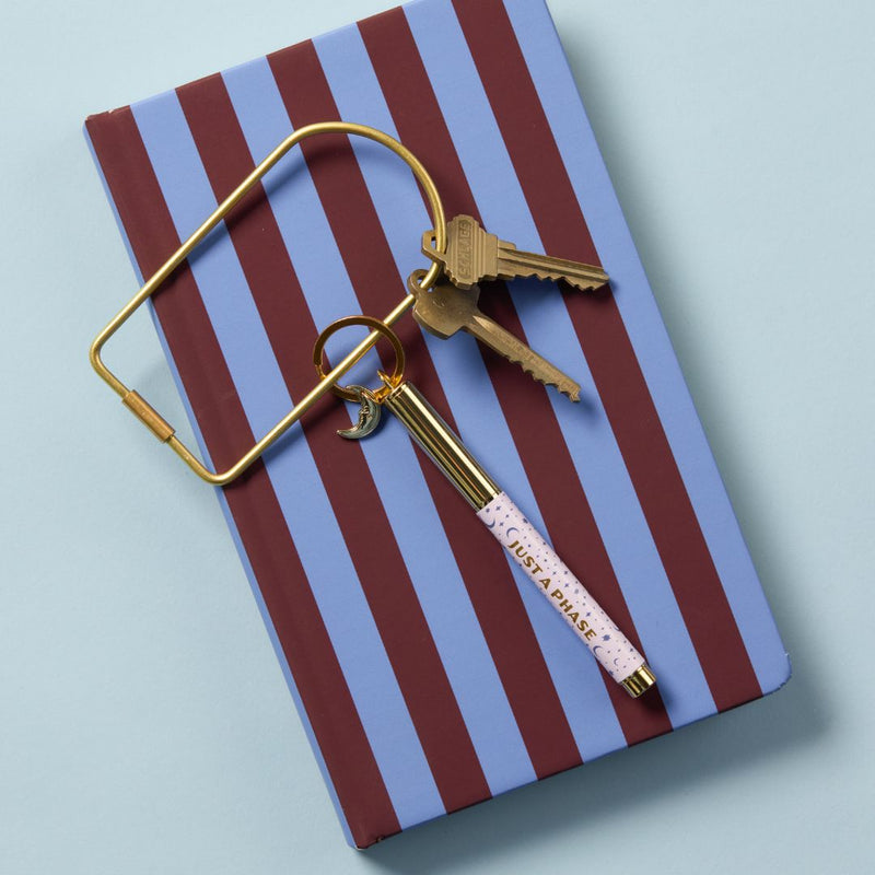 Soft Touch Lined Notebook Purple & Nutmeg-Notebooks-Designworks Collective-