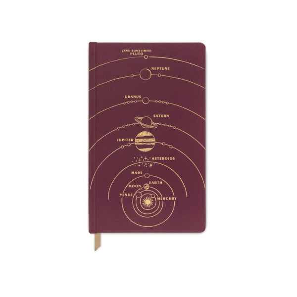 Bookcloth Hardcover Lined Journal-Notebooks-Designworks Collective-Solar System
