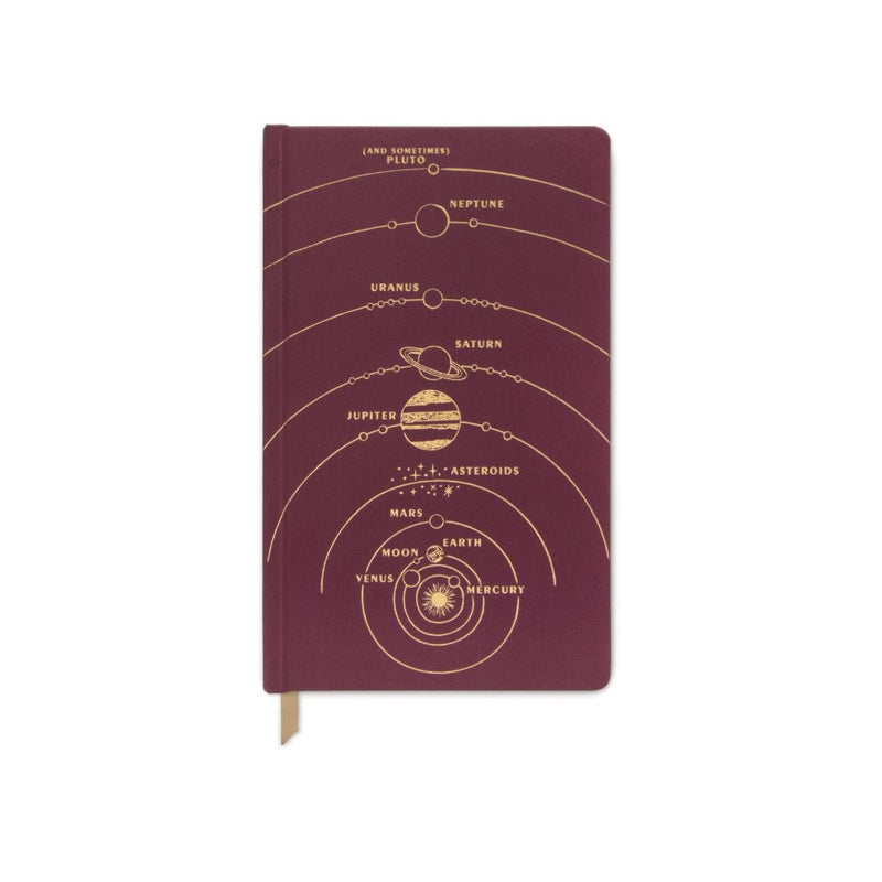 Bookcloth Hardcover Lined Journal-Notebooks-Designworks Collective-Solar System