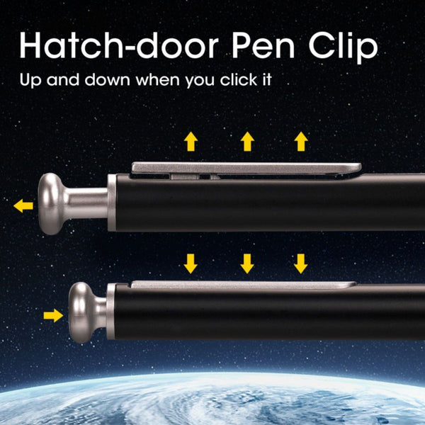 Space Up Metal Gel Pens - Writech-Pen Clip Detail