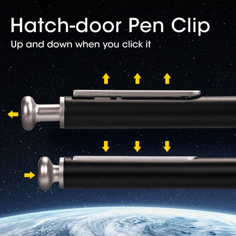 Space Up Metal Gel Pens - Writech-Pen Clip Detail