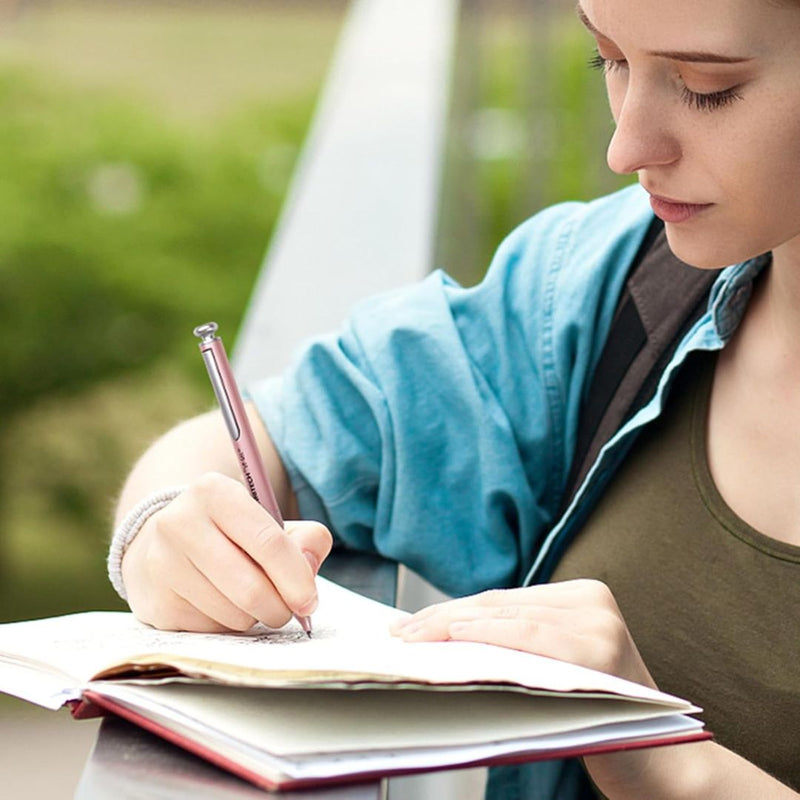 Space Up Metal Gel Pens - Writech-Journaling Lifestyle Image