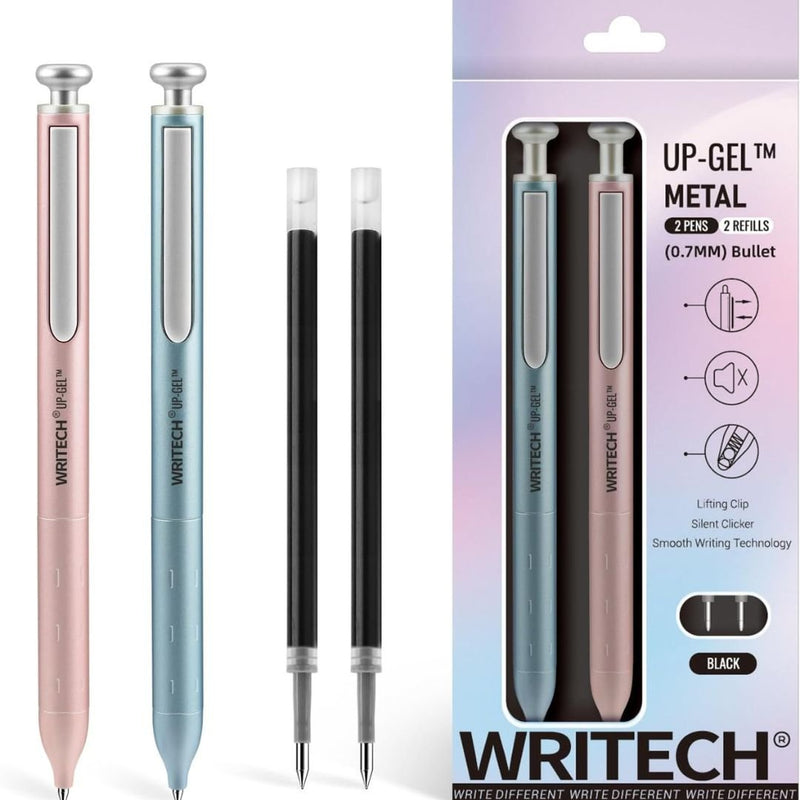 Space Up Metal Gel Pens - Writech Blue & Pink