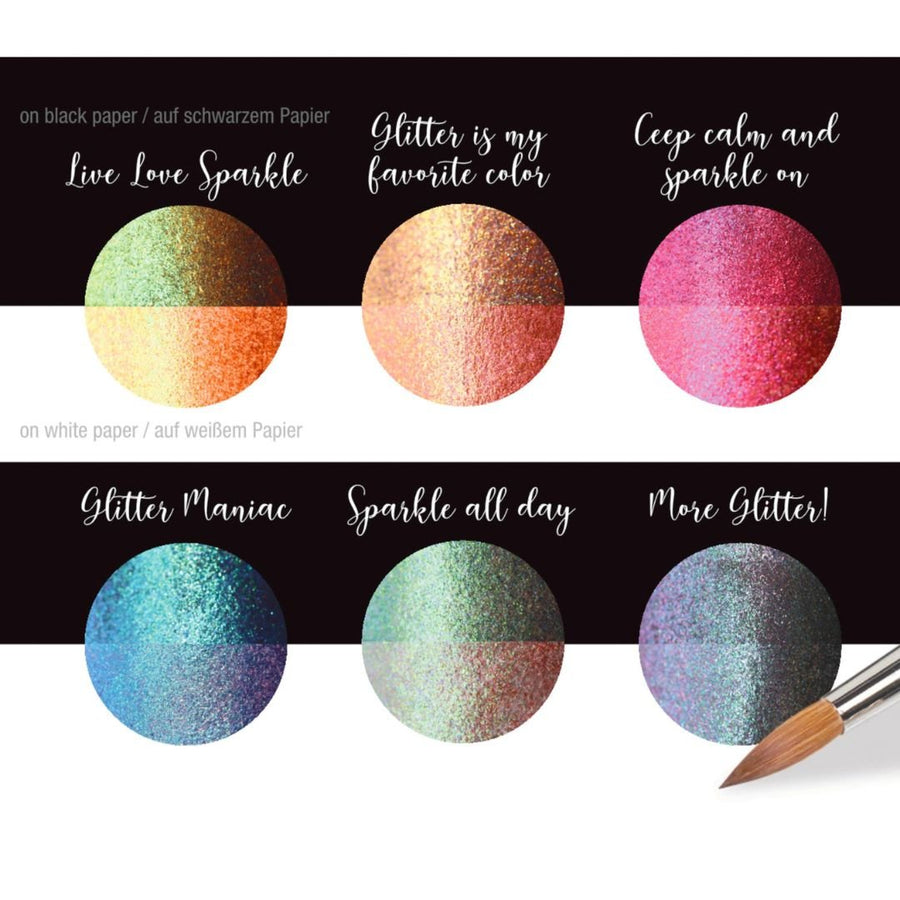 Sparkle Coliro Pearlcolors Set of Six Artist Paints - Coliro
