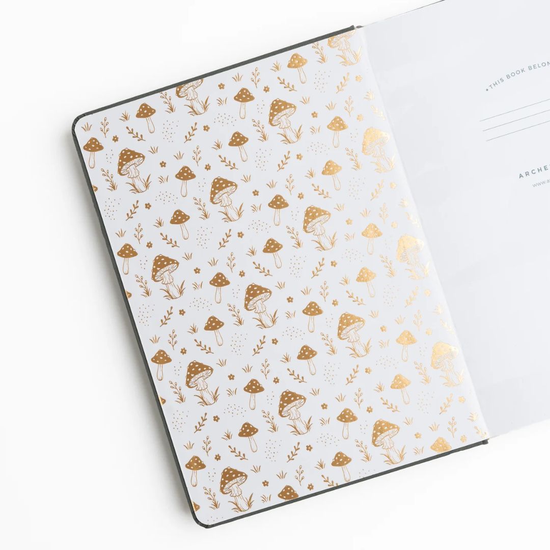 Spring Exclusive Mushroom Dot Grid Journal - Archer & Olive - Archer & Olive - Under the Rowan Trees