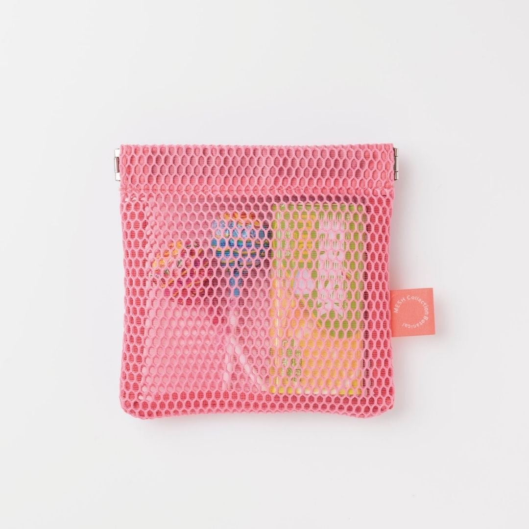 Spring Frame Mesh Pouch - Sand Beige - Mark's Inc.