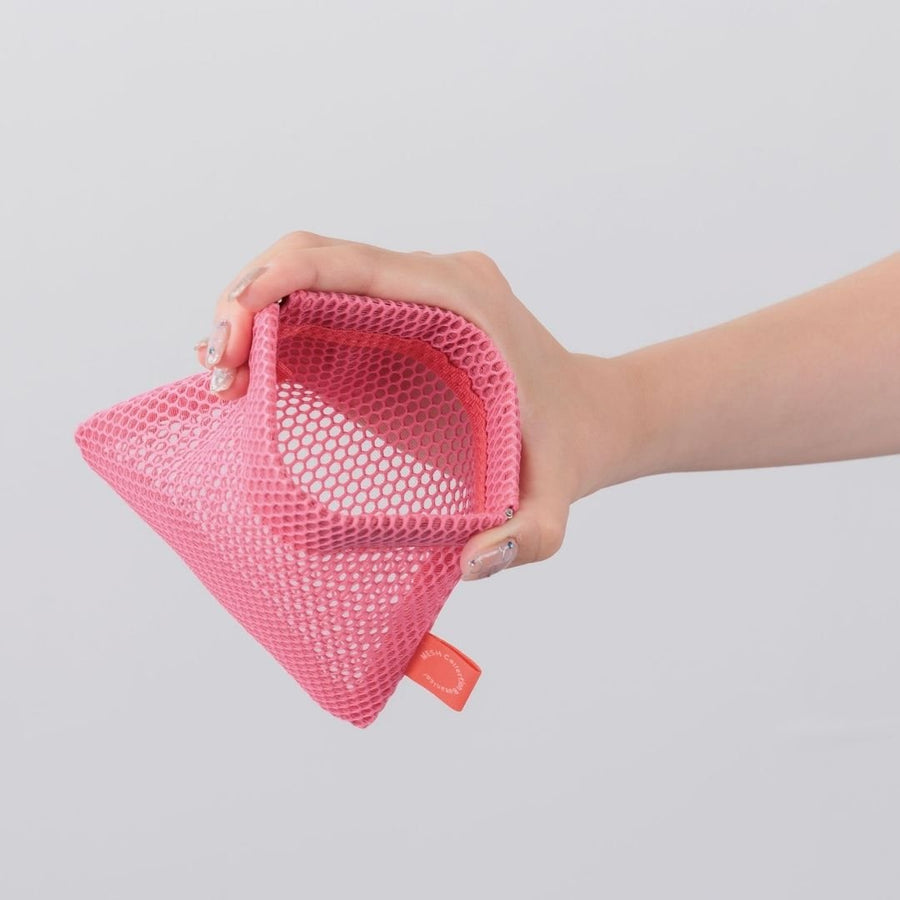 Spring Frame Mesh Pouch - Sand Beige - Mark's Inc.