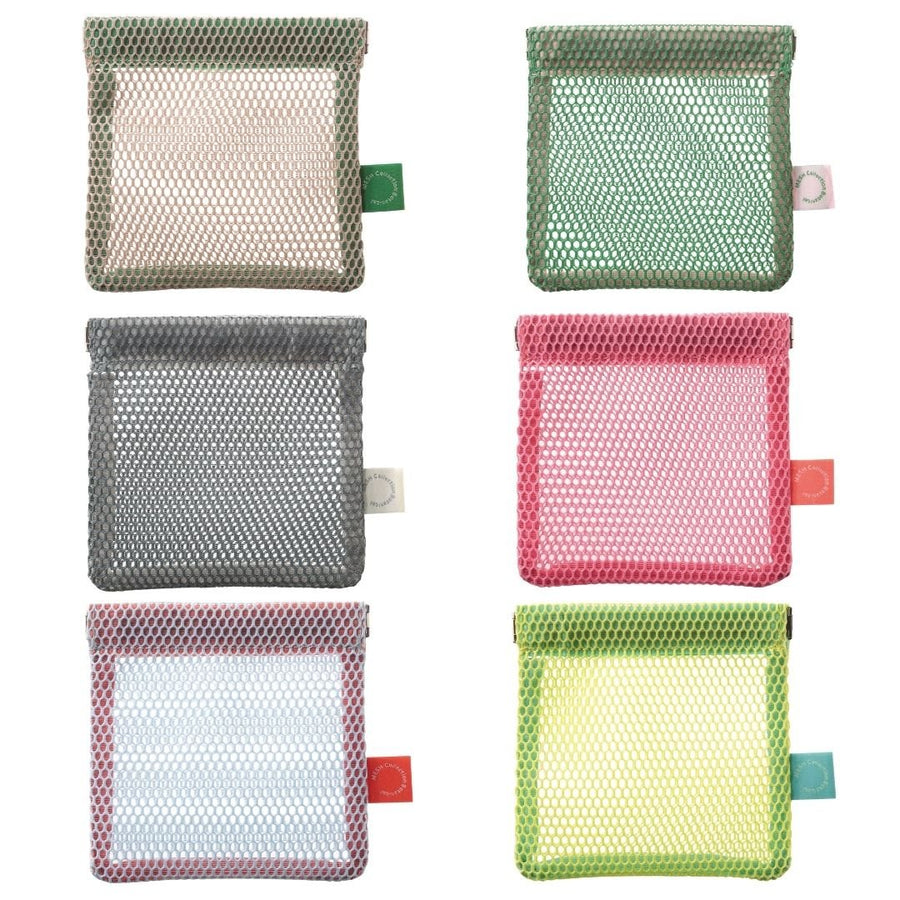 Spring Frame Mesh Pouch - Sand Beige - Mark's Inc.