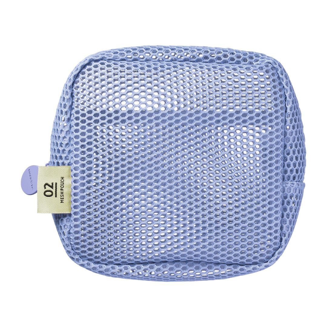 Square Mesh Pouch Blue - Mark's Inc. - Under the Rowan Trees