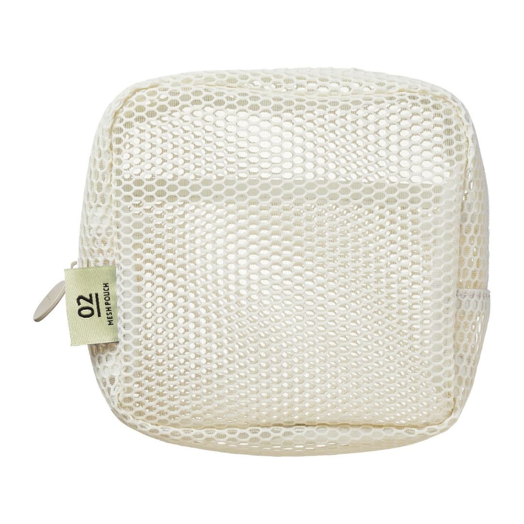 Square Mesh Pouch Ivory - Mark's Inc. - Under the Rowan Trees