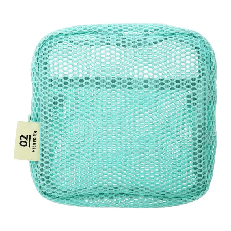 Mesh Stationery Storage Pouch - Square-Storage-Mark's Inc.-Mint