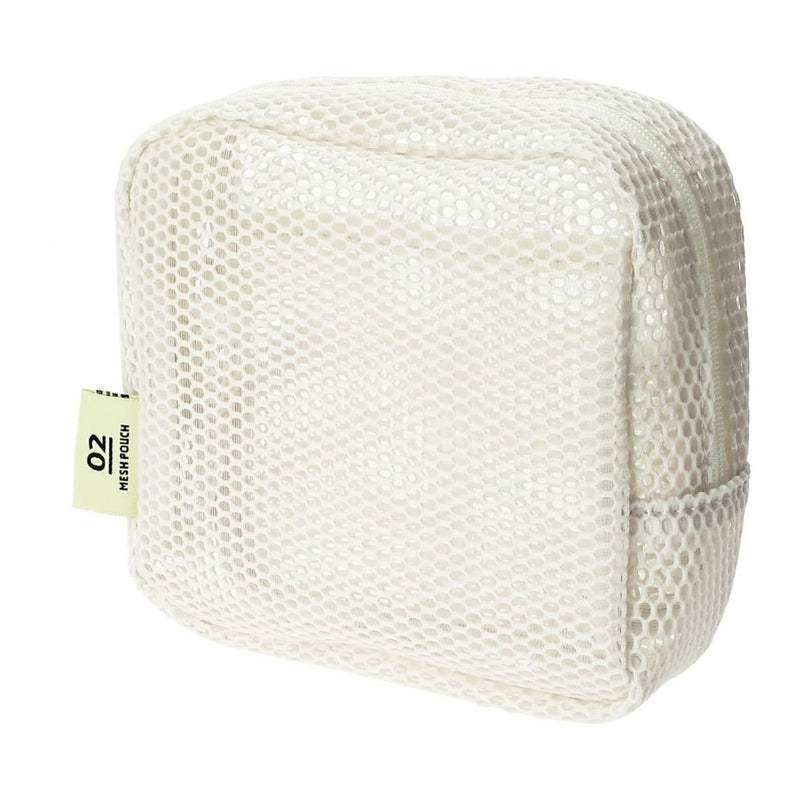 Mesh Stationery Storage Pouch - Square-Storage-Mark's Inc.-Ivory