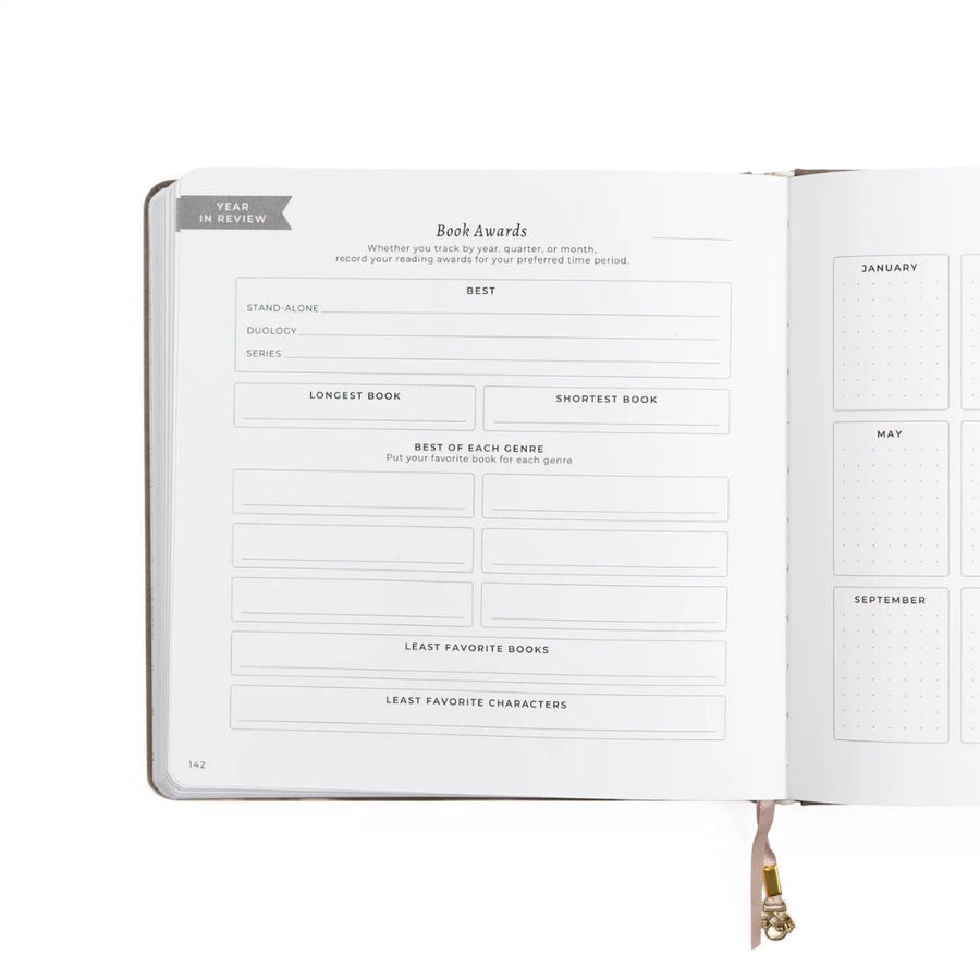 Square Reading Journal Vintage Library in Lilac Archer & Olive - Archer & Olive