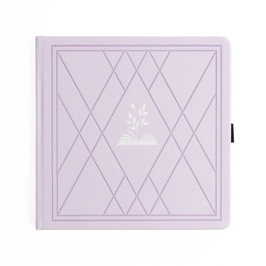 Square Reading Journal Vintage Library in Lilac Archer & Olive - Archer & Olive