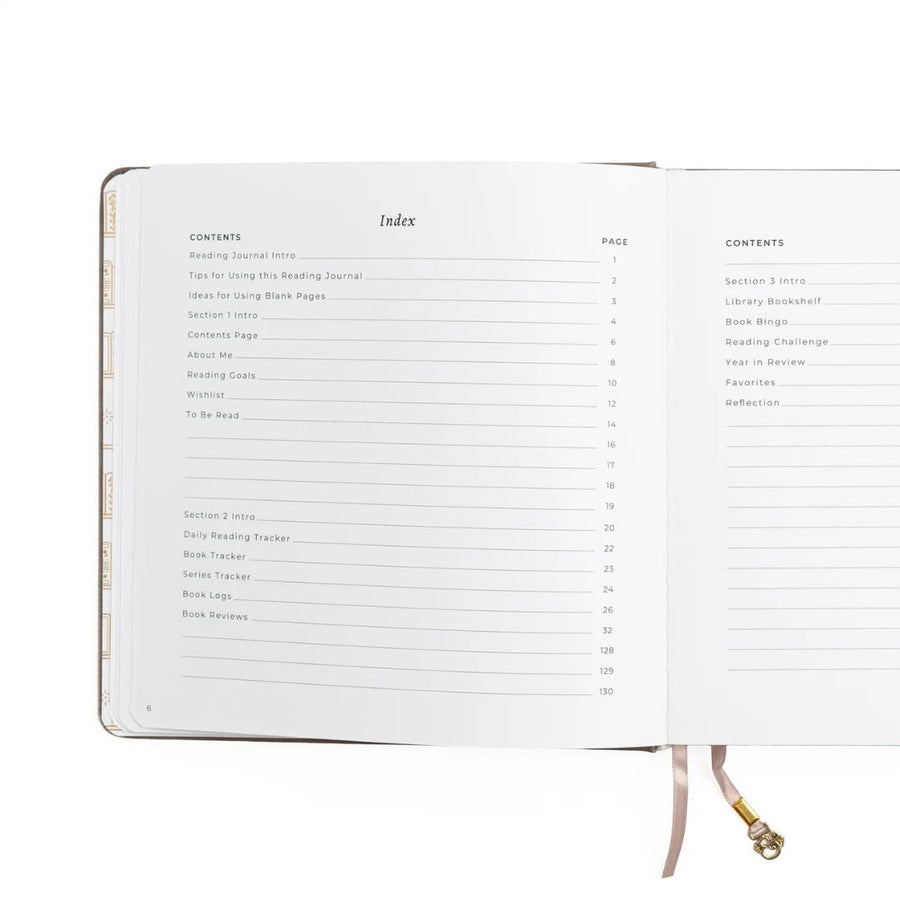 Square Reading Journal Vintage Library in Lilac Archer & Olive - Archer & Olive