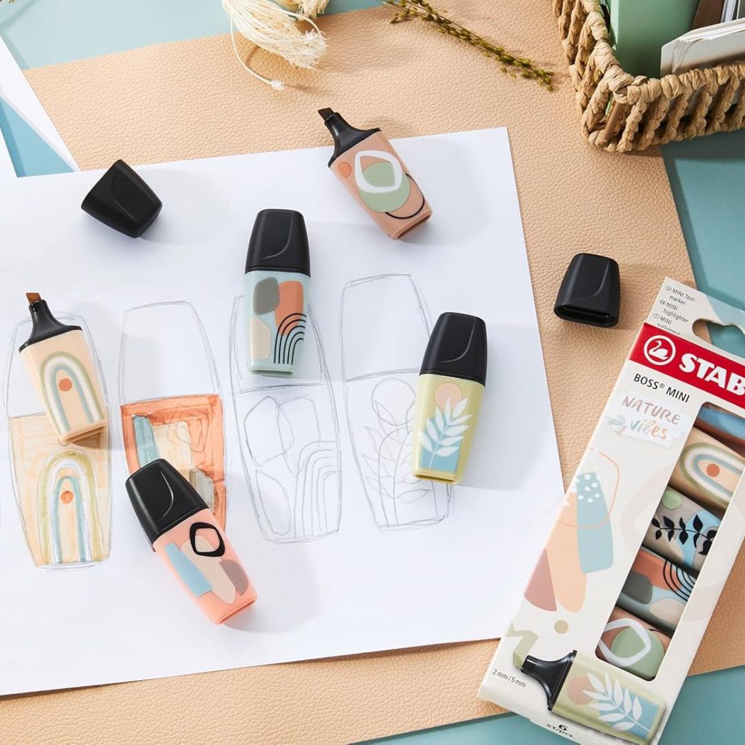STABILO Boss Mini Naturevibes Highlighters Set of 6 - Stabilo
