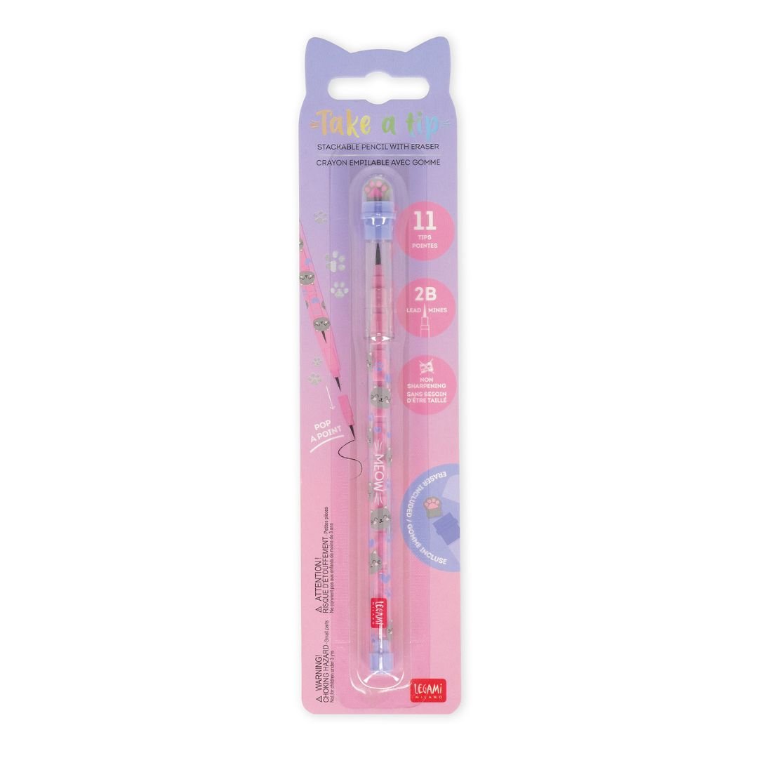 Stackable Pencils Kitty, Panda & Monster - Legami Milano - Kitty
