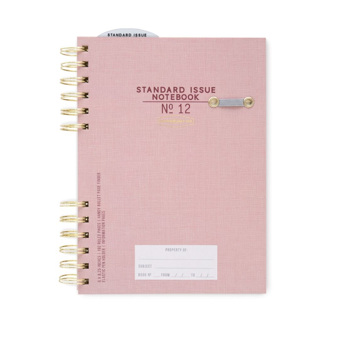 Dusty Pink Standard Issue Twin Wire Planner - Designworks Collective - Under the Rowan Trees