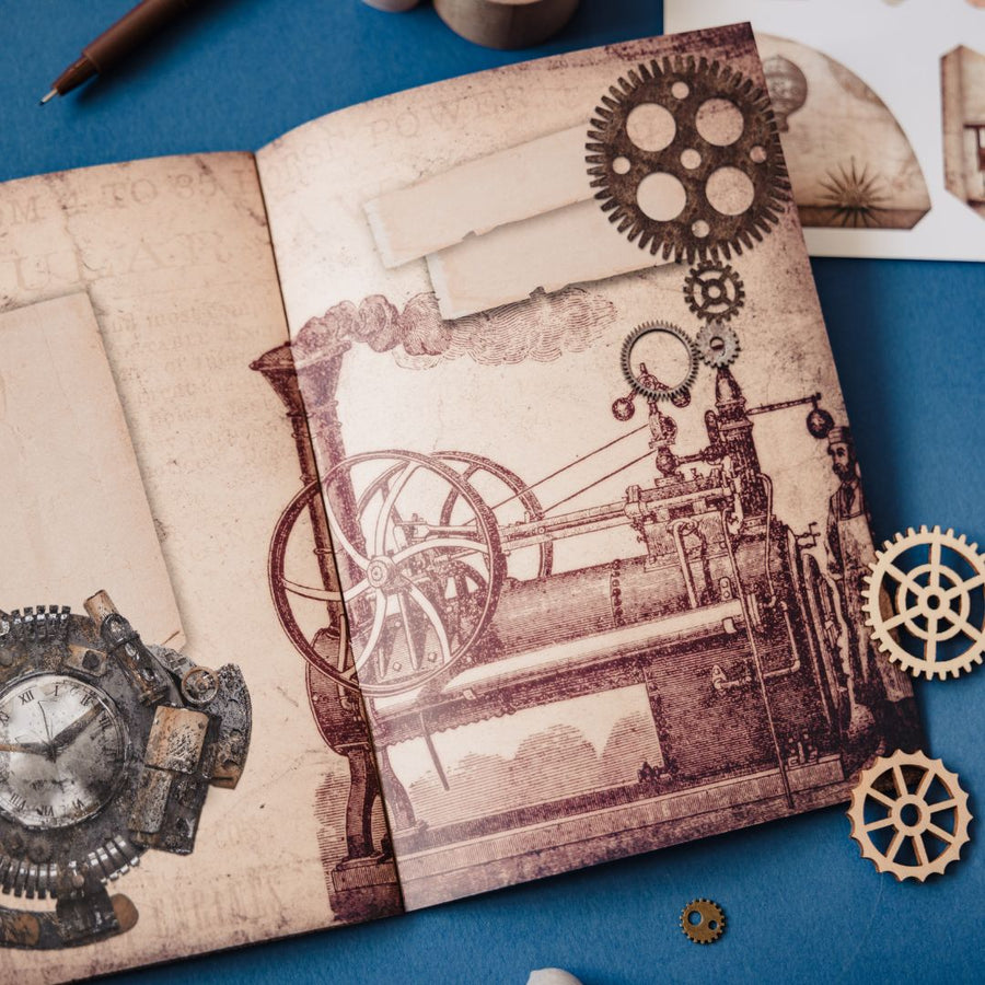 Steampunk Junk Journaling Stationery Gift Box - Under the Rowan Trees