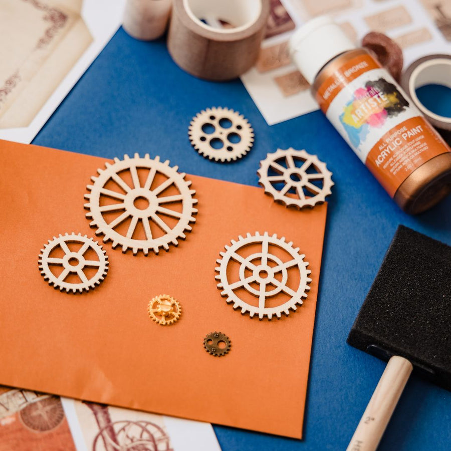 Steampunk Junk Journaling Stationery Gift Box - Under the Rowan Trees